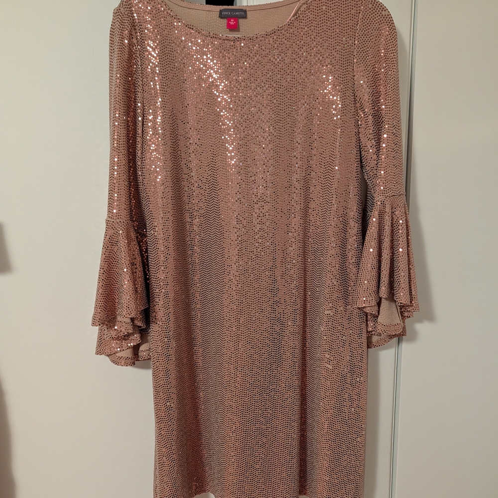 Vince Camuto Rose Gold Sequin Top